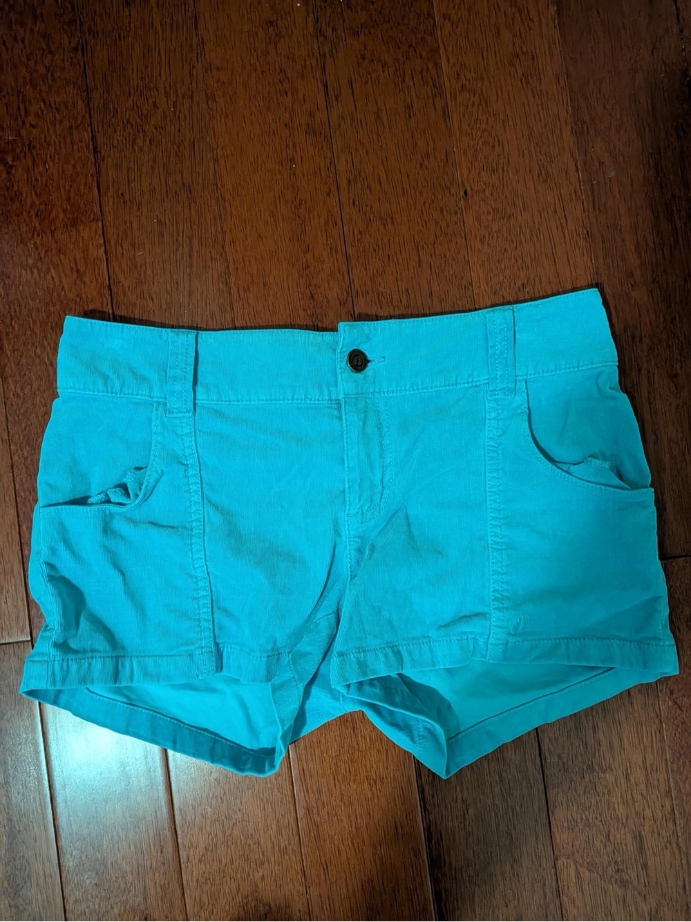 Hang Ten Turquoise Blue Corduroy Shorts Size 9